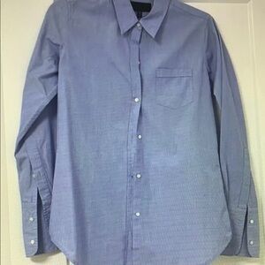 Elegant Women's Blue Dress Shirt